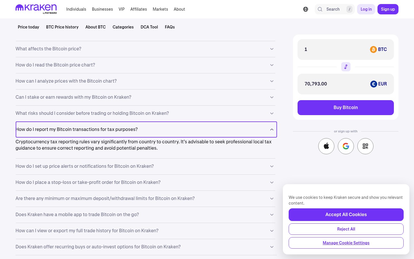 Kraken erfaringer – kursoversikt for bitcoin